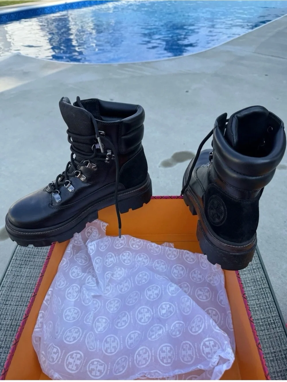 Tory Burch Miller Lug Hiker Boots
